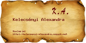 Kelecsényi Alexandra névjegykártya